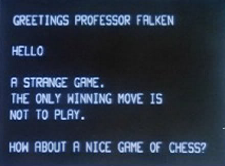 wargames movie quote: the only winning move is not to play